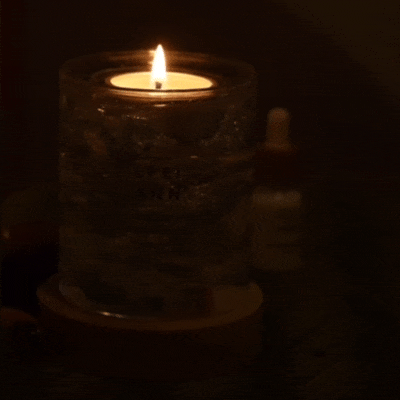 Seasonal Natural Scented Candle with Ambient Lamp