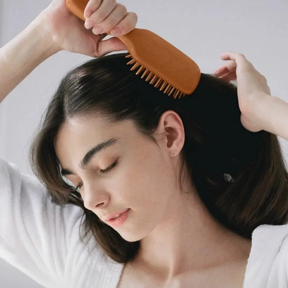 FSC Beech Wooden Hair Comb | Anti-Static Paddle Brush
