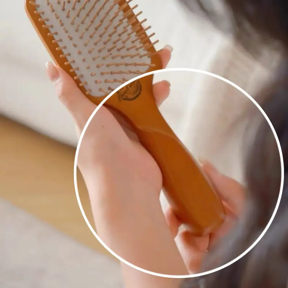 FSC Beech Wooden Hair Comb | Anti-Static Paddle Brush