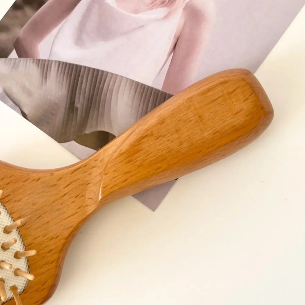 FSC Beech Wooden Hair Comb | Anti-Static Paddle Brush