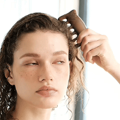 Wide Toothed Wooden Comb Massager