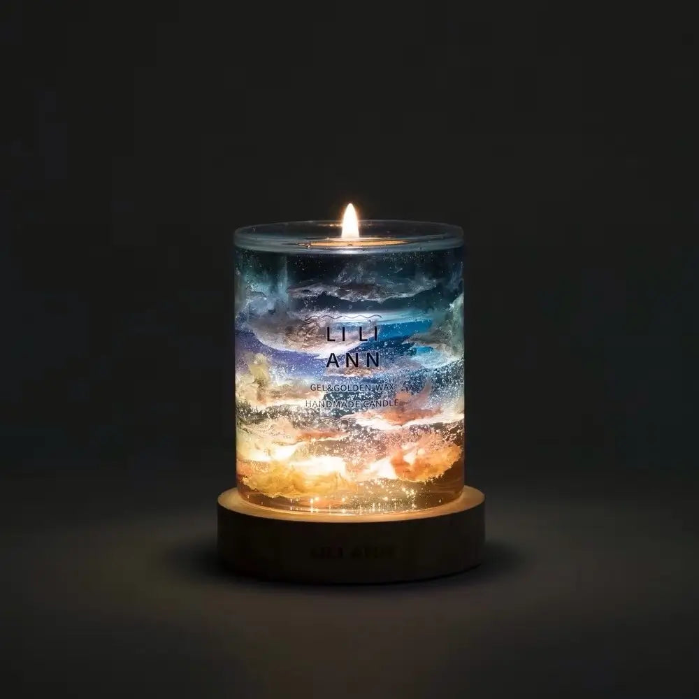 Seasonal Natural Scented Candle with Ambient Lamp