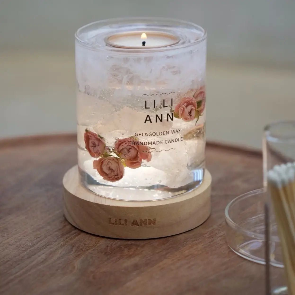 Seasonal Natural Scented Candle with Ambient Lamp