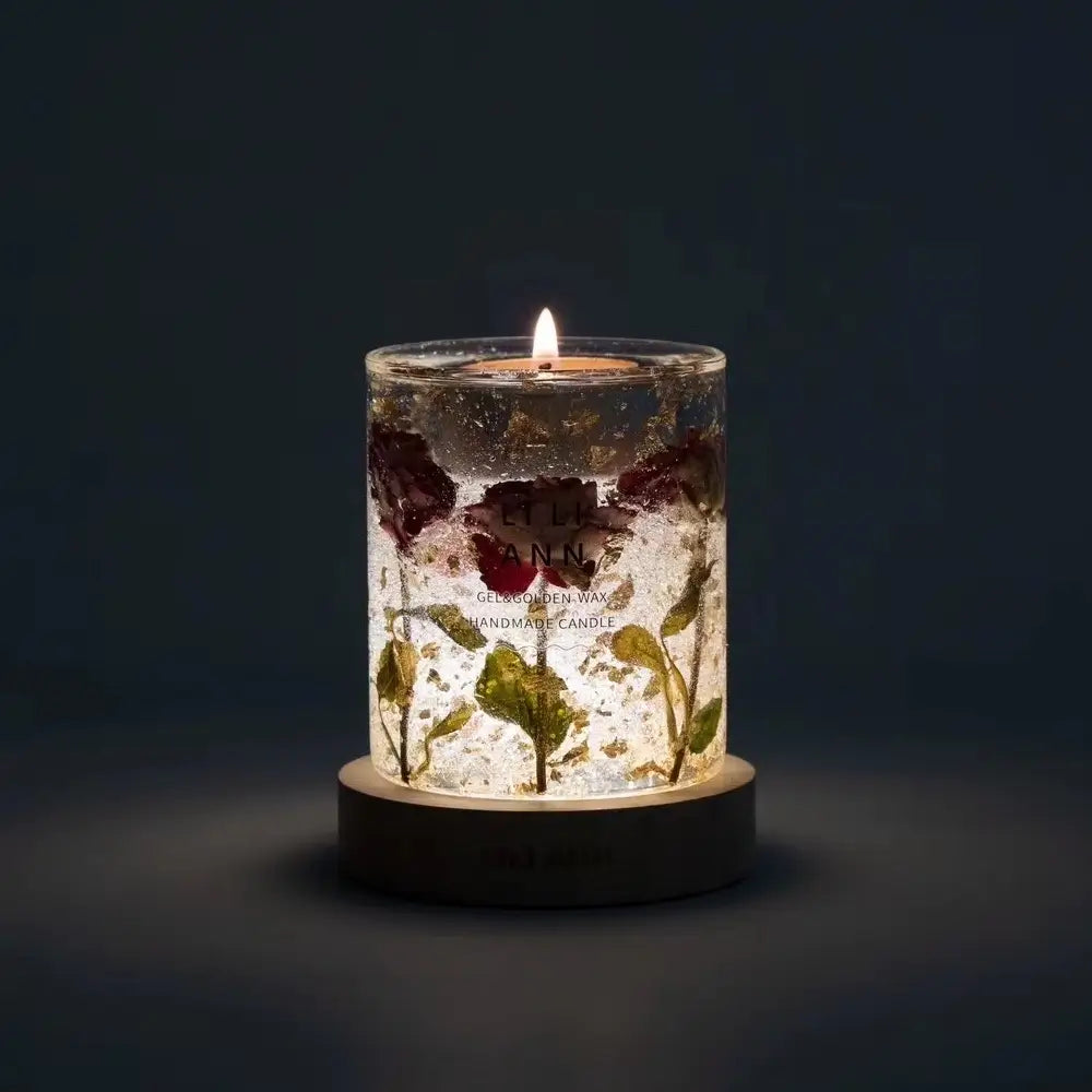 Seasonal Natural Scented Candle with Ambient Lamp